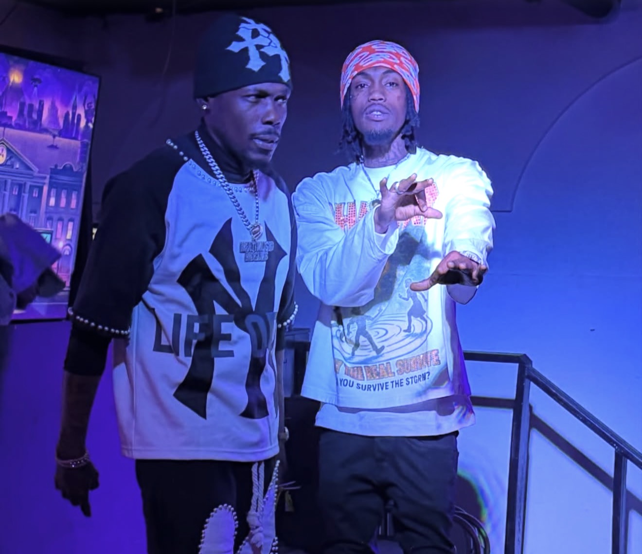 RISKTaker SANE performing with a collaborator